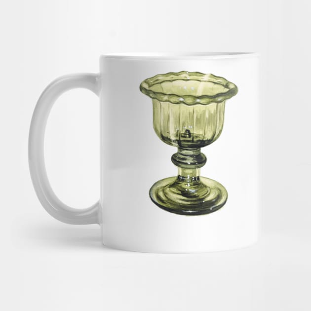 Victorian Green Vase by ellanely